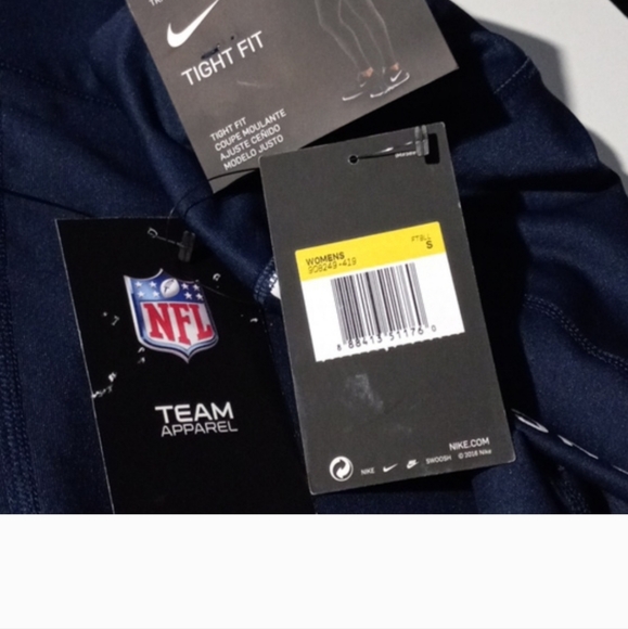 NIKE Tight Fit BRONCOS Blue Leggings SZ Small - Picture 5 of 8